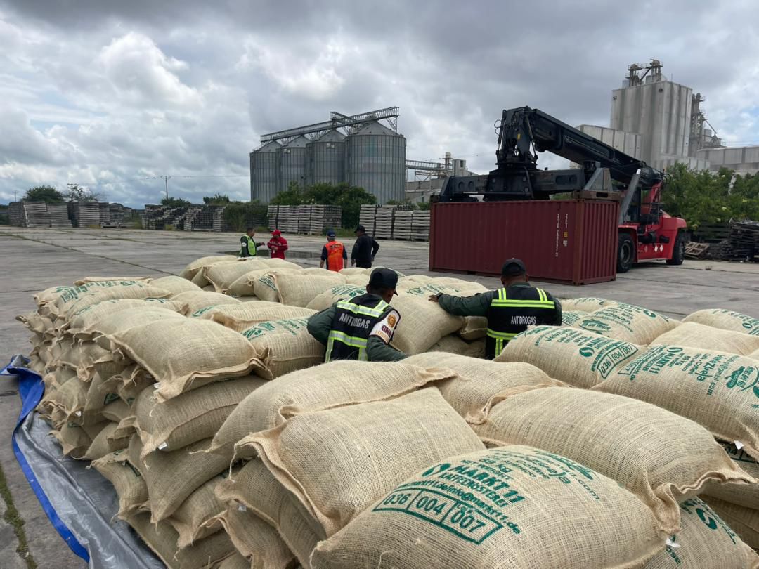 Coffee bags ready for export