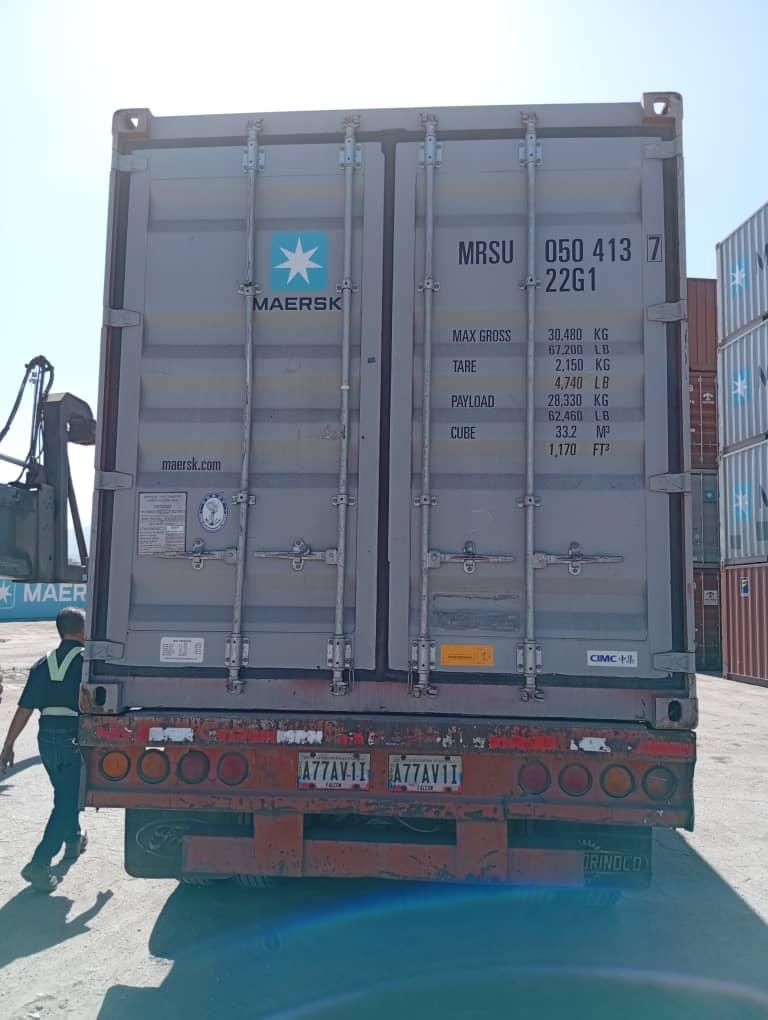 MAERSK export container